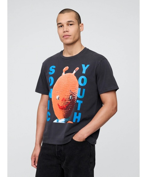 Sonic Youth 半袖Tシャツ 白/赤　ジェーンバーキン　ソニックユース Sonic Youth 半袖Tシャツ 白/赤 ジェーンバーキン ソニック