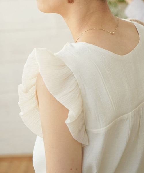 flower ブラウス シャツ レーシーブロッサムトップ レディース