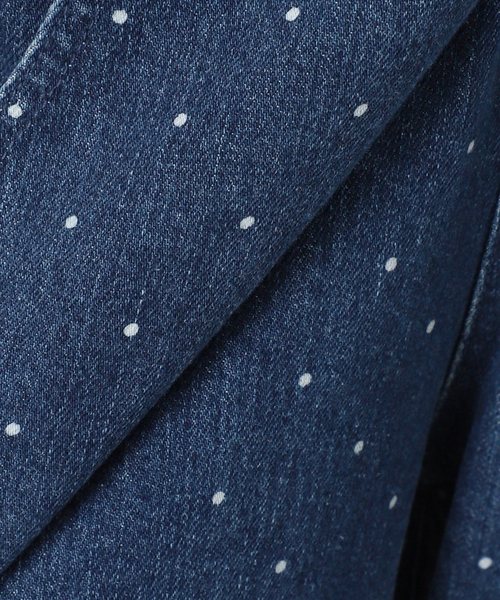 U by SPICK&SPAN サロペット オーバーオール ドットデニム