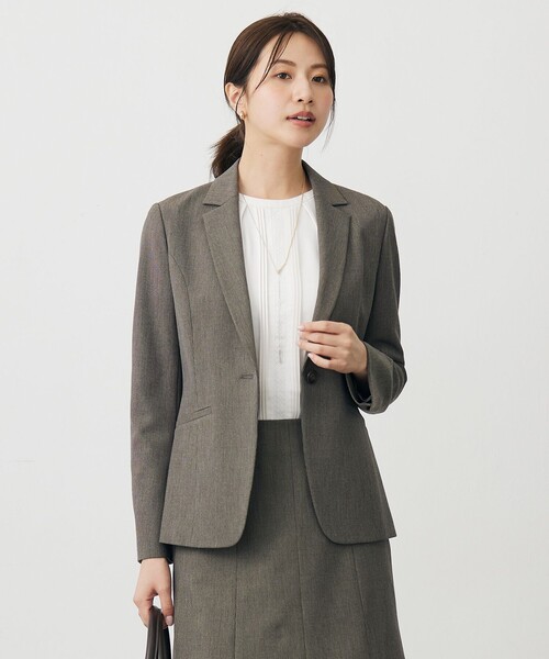 ARMANI 最高級ライン シアー素材 レオパード シルク テーラードジャケット J.PRESS（J.プレス） ジャケット テーラードジャケット 「洗える」T/R