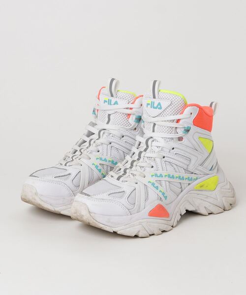 FILA ハイカットスニーカー ホワイト/グレー FILA 「FILA」 ハイカットスニーカー 23.0cm ホワイト