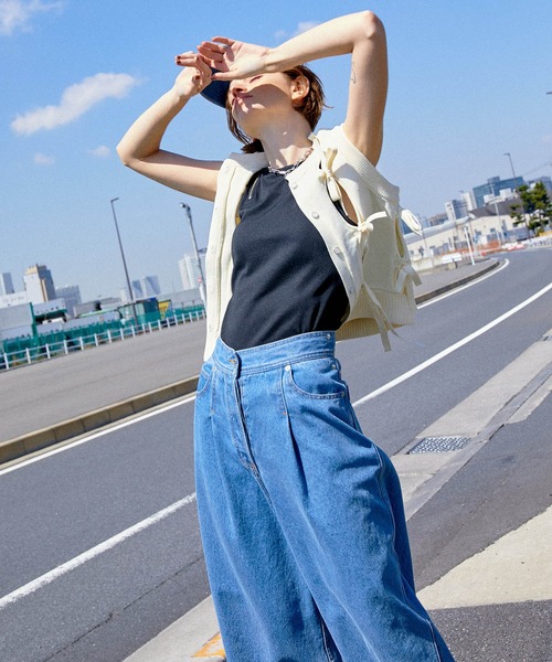 MAISON SPECIAL ブラック ベスト SALE】Washed Vegan Leather Vest