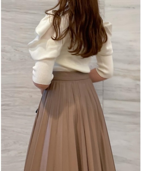 スナイデル　トップス SNIDEL（スナイデル） 7分袖ニット FREE ブラック レディース