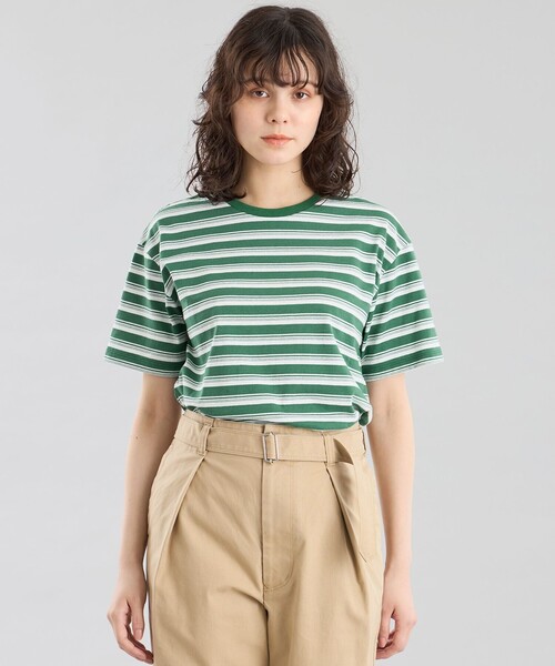 tシャツ GREY LABEL マルチボーダーカットソー レディース