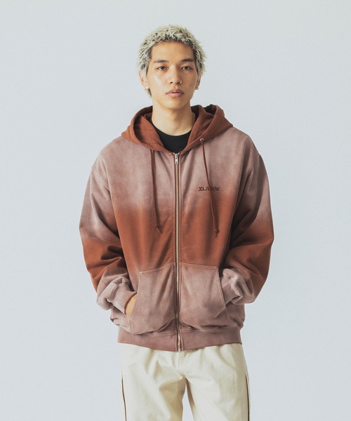 X-LARGE ジップパーカー M 早い者勝ち 大人気 LARGE MULTI LOGO ZIP UP HOODED SWEATSHIRT