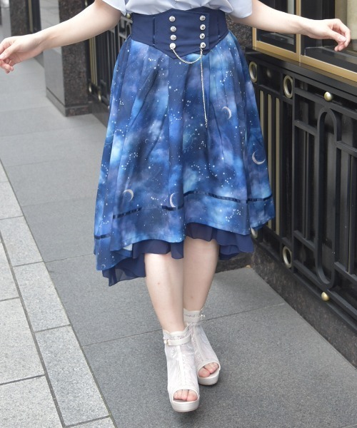 axes femme（アクシーズ ファム） スカート ステラプリントイレヘム