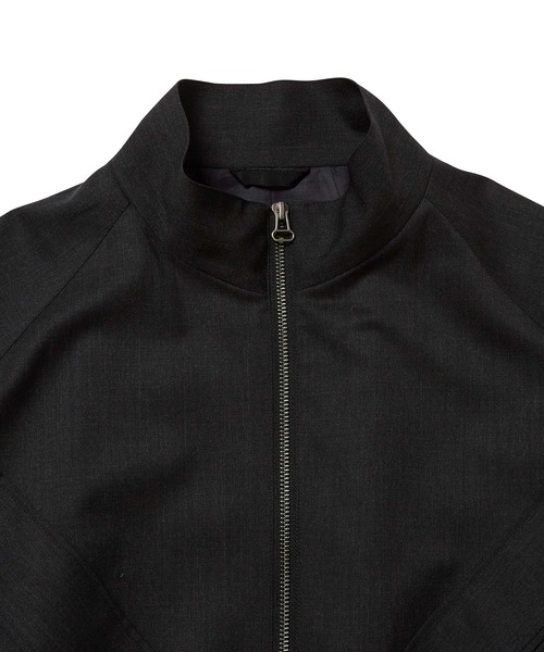 Taha　アダムエロペ　ブラック ジップアップ ブルゾン ADAM ET ROPE'｜ラムレザー ジップアップ ブルゾン | Rakuten Fashion