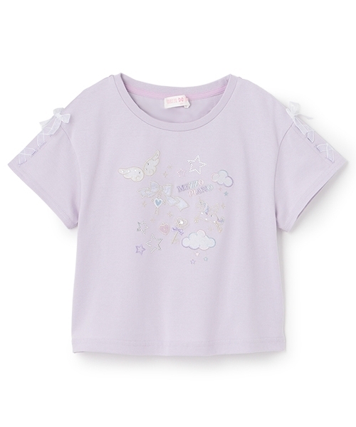 mezzo piano tシャツ エンジェルモチーフ 半袖Tシャツ キッズ 子供服