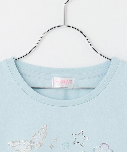 mezzo piano tシャツ エンジェルモチーフ 半袖Tシャツ キッズ 子供服