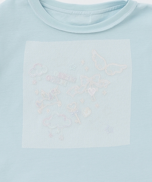 mezzo piano tシャツ エンジェルモチーフ 半袖Tシャツ キッズ 子供服