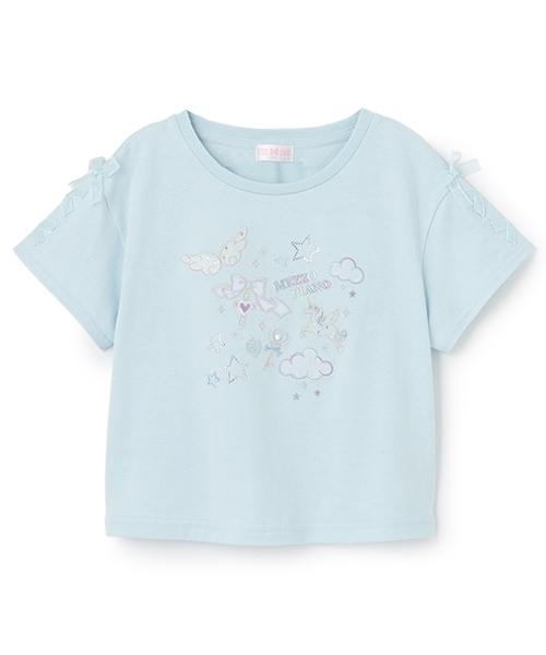 メゾピアノ　半袖Tシャツ　Ｌサイズ mezzo piano tシャツ エンジェルモチーフ 半袖Tシャツ キッズ 子供服