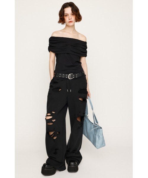 SLY（スライ） スウェットパンツ ジャージ DAMAGE SW PT ダメージ