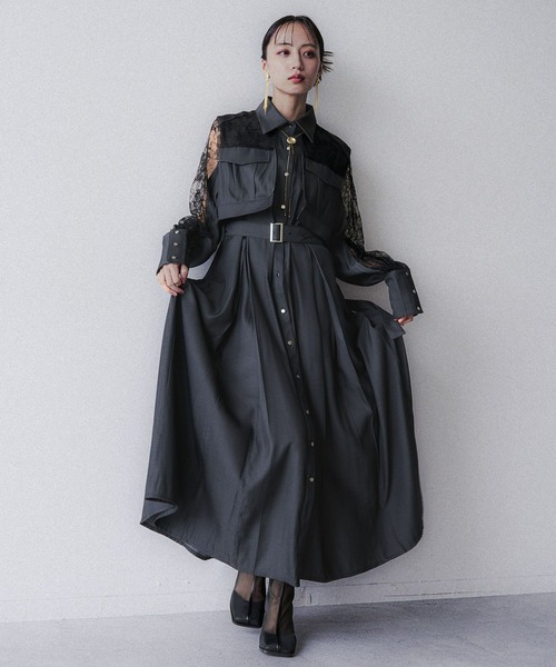 HARE（ハレ） ワンピース デニムレースキリカエワンピース(HARE