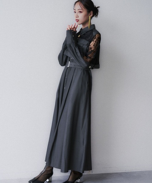 HARE（ハレ） ワンピース デニムレースキリカエワンピース(HARE