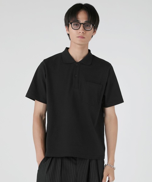 EPIC ポロシャツ コンパクトベーシック短丈コットンポロシャツ メンズ