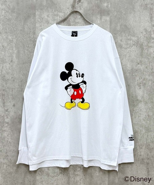 未使用 LINK@ ディズニー ミッキーアンドフレンズ 長袖シャツ ホワイト 未使用 LINK@ ディズニー ミッキーアンドフレンズ 長袖シャツ ホワイト