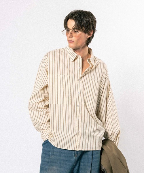 Elanque シャツ double pocket box-cut shirt / ダブルポケット