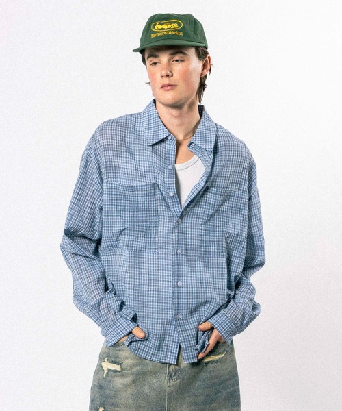 Elanque シャツ double pocket box-cut shirt / ダブルポケット
