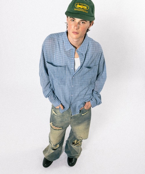 Elanque シャツ double pocket box-cut shirt / ダブルポケット