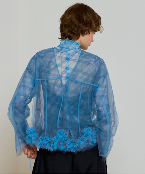 MAISON SPECIAL（メゾンスペシャル） ブラウス シャツ 2way Flower Hem