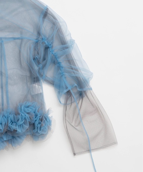 Maison Special チュールトップス MAISON SPECIAL（メゾンスペシャル） ブラウス シャツ 2way Flower Hem