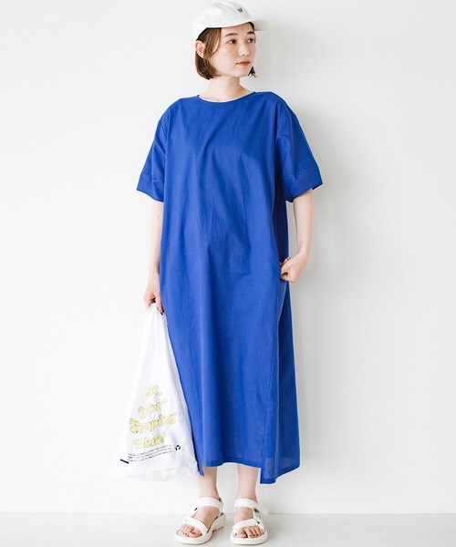 「haco!」 半袖ワンピース 2 オレンジ レディース_画像3