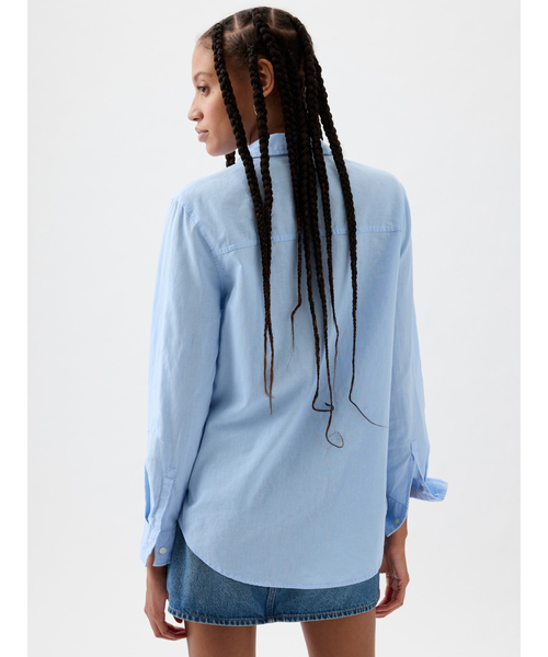 「GAP」 長袖シャツ X-SMALL パープル レディース_画像4