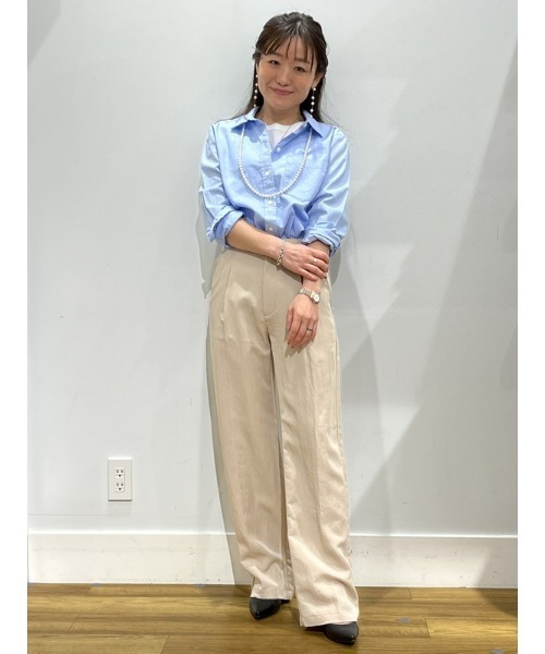 「GAP」 長袖シャツ X-SMALL パープル レディース_画像7