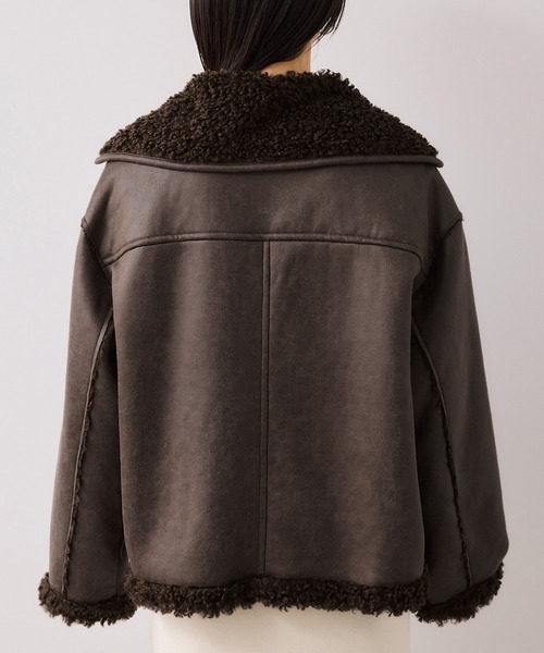 VIS（ビス） ブルゾン アウター フェイクムートンジャケット