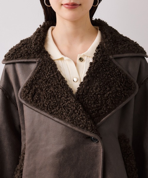 VIS（ビス） ブルゾン アウター フェイクムートンジャケット