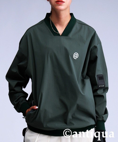 antiqua（アンティカ） tシャツ 「STCH」ロゴトップス レディース