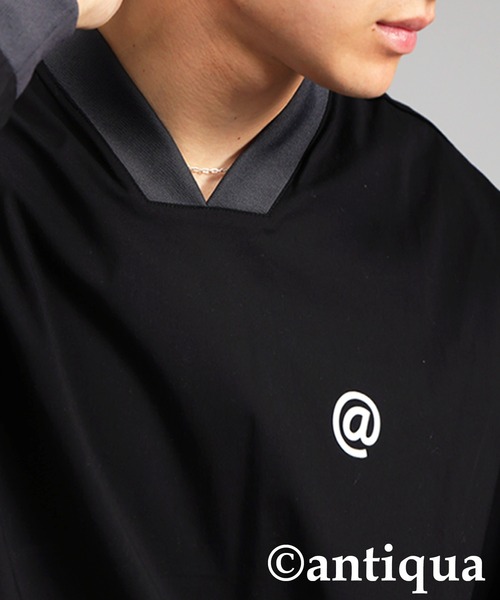 antiqua（アンティカ） tシャツ 「STCH」ロゴトップス レディース
