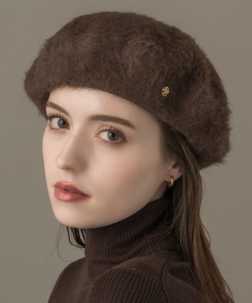 muku 帽子 ベレー帽 BERET / FUR レディース : ZOZOTOWN Yahoo!店