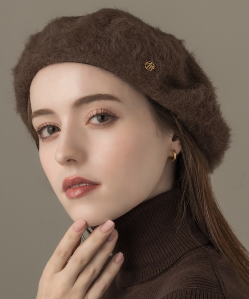 muku 帽子 ベレー帽 BERET / FUR レディース : ZOZOTOWN Yahoo!店