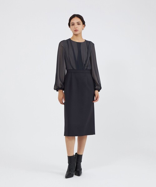 パーティードレス ワンピース 24 TWENTY FOUR Noble コンビドレスの画像