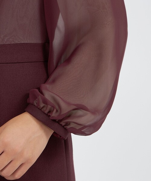 パーティードレス ワンピース 24 TWENTY FOUR Noble コンビドレスの画像