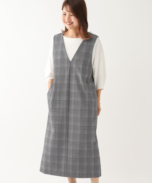 「Elura」 「eikotona」ノースリーブワンピース FREE グレイッシュベージュ レディース_画像6