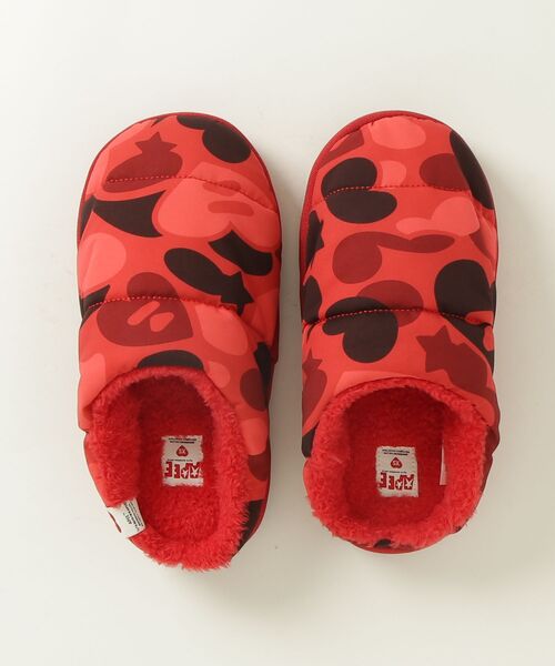 A BATHING APE（アベイシングエイプ） スリッパ CAMO SHERPA SLIPPER
