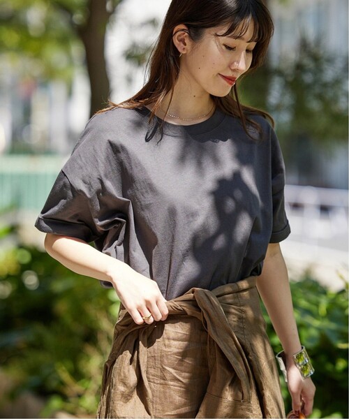 「JOURNAL STANDARD」 半袖カットソー FREE ホワイト×ホワイト レディース_画像6
