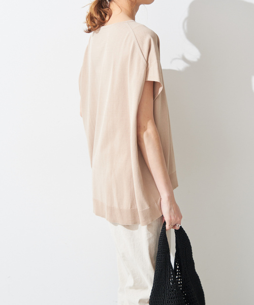 「Spick & Span」 半袖ニット - ベージュ レディース_画像7