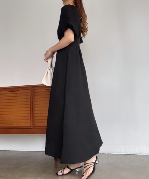 「FILLOU」 半袖ワンピース MEDIUM ブラック レディース_画像5