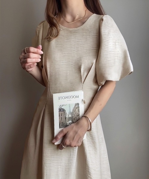 「FILLOU」 半袖ワンピース MEDIUM ブラック レディース_画像6