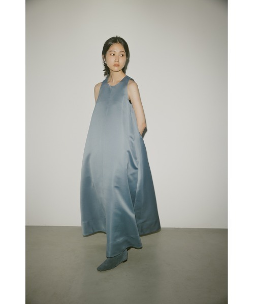 「STYLEMIXER」 ノースリーブワンピース SMALL サックスブルー レディース_画像4