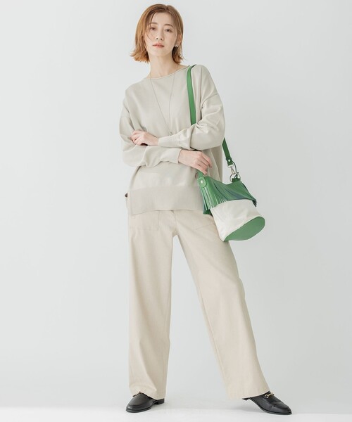 「23区」 長袖ニット 38 ブルー レディース_画像3