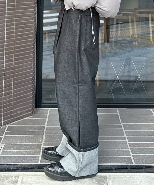 Chikashitsu+（チカシツプラス） ジーンズ 「Chikashitsu +」roll-up