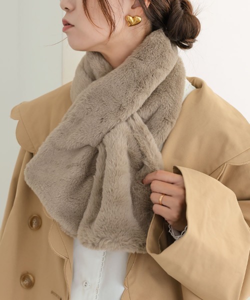 DONOBAN（ドノバン） マフラー ストール リボン＆さしこみ エコファー