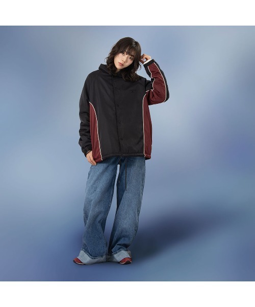 90s   リバーシブル ビックフラッグジャケット Reebok（リーボック） 古着 90年代 リバーシブル ダウンジャケット