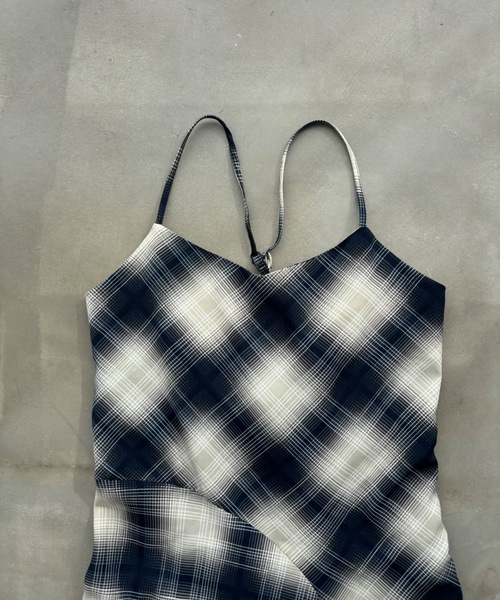 「SHAGGIE」 キャミソールワンピース SMALL ブラウン レディース_画像5