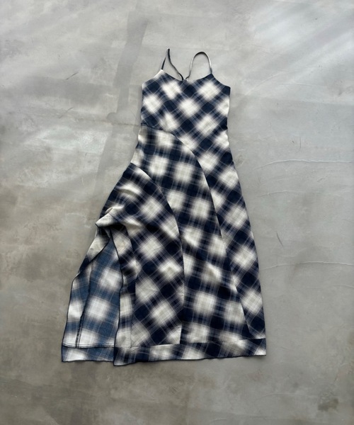 「SHAGGIE」 キャミソールワンピース SMALL ブラウン レディース_画像7