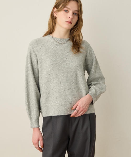 LE SOUK HOLIDAY（ルスークホリデー） ニット セーター スパンコール